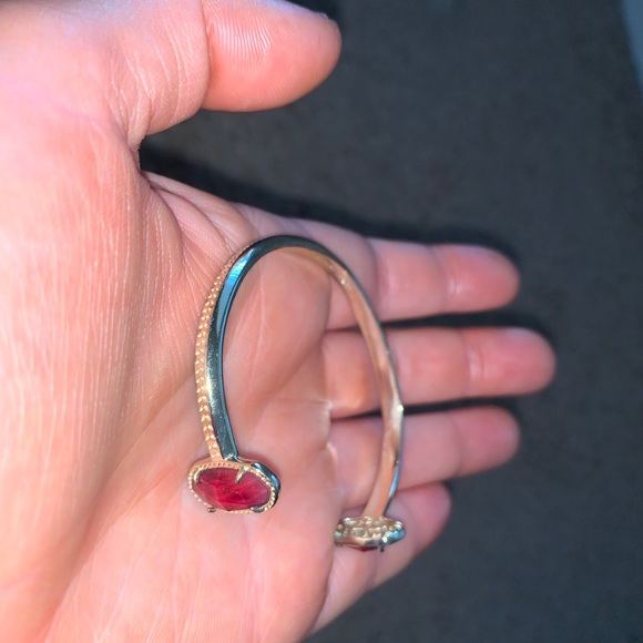 Burgundy Kendra Scott Elton Bracelet EUC - Picture 4 of 4